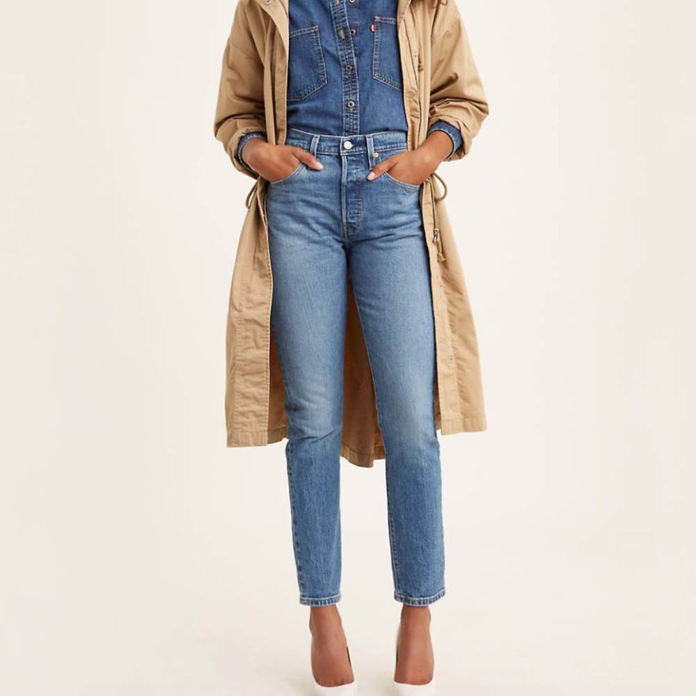 Levi's Premium Denim Medium Wash High Waist S Skinny Jeans Size 25